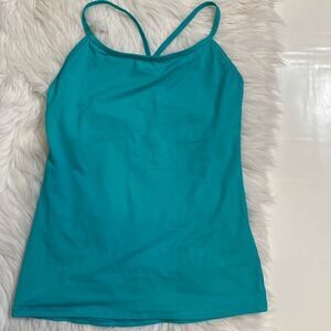 Victoria’s Secret green tank top with built in bra size M